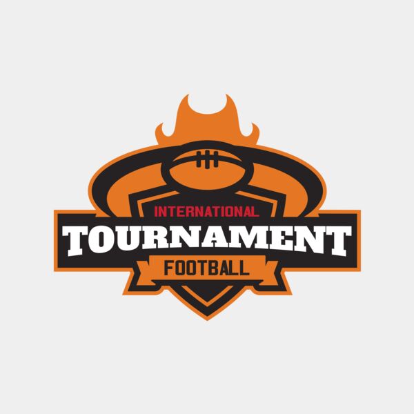 Tournament International Football logo template Thumbnail